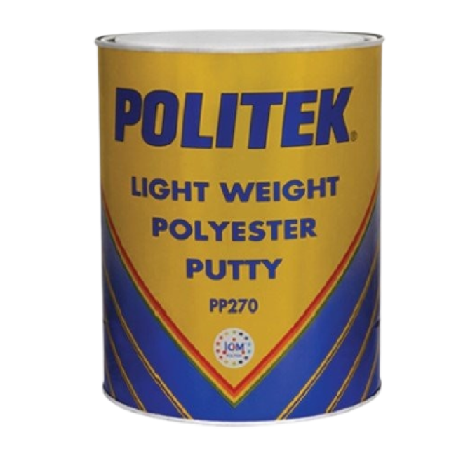 Politek POLITEK Lightweight polyester putty 1.5l PP 270-1500 – buy in Saint Petersburg | carpaint.kz