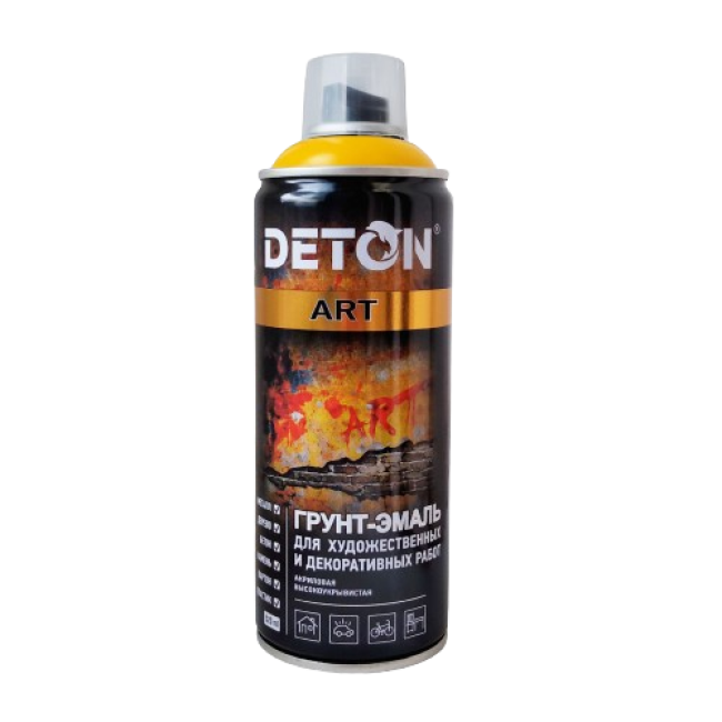 DETON ART - Праймер эмаль - Кадмий сары - Аэрозоль, 520 мл DTN-A70680 – Санкт-Петербургте сатып алу | Deton | carpaint.kz