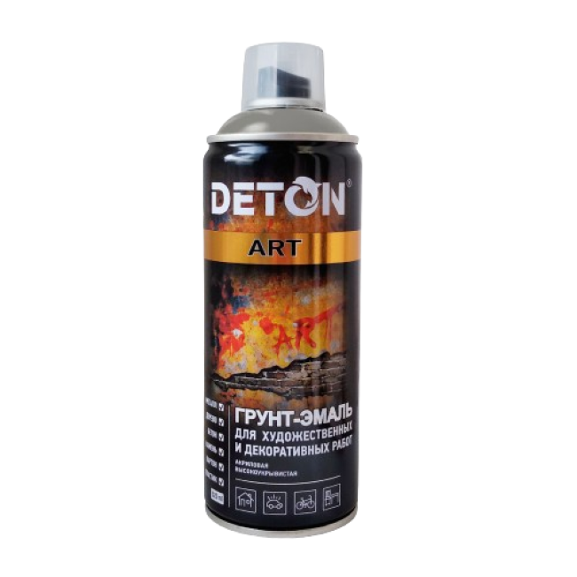 DETON ART - Грунт-эмаль - Серая - Аэрозоль, 520 мл DTN-A70712 – купить в Санкт-Петербурге | Deton | carpaint.kz
