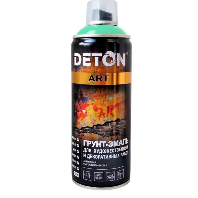 Deton DETON ART - 珐琅底漆 - 绿松石色 - 气雾剂，520 毫升 DTN-A70679 图片 – 圣彼得堡 | carpaint.kz