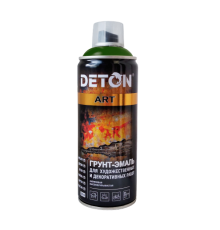 DETON ART - Грунт-эмаль - Зеленая хвоя - Аэрозоль, 520 мл