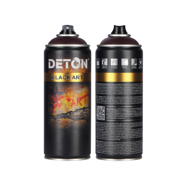 Deton 用于艺术和装饰作品的底漆珐琅 DETON ART，切诺基红，气雾剂 520 毫升 DTN-A07685 图片 – 圣彼得堡 | carpaint.kz