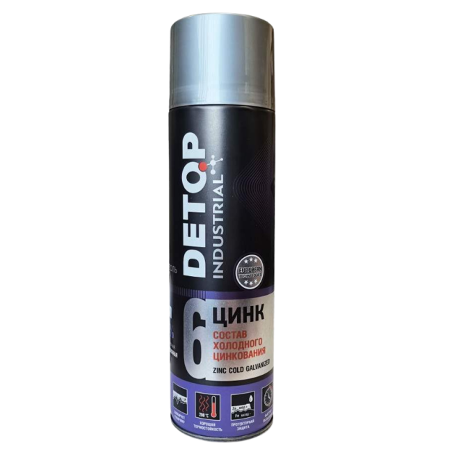 Detop 气雾剂 DETOP 6 号冷镀锌组合物，气雾剂 650 毫升 DTI-A07679 图片 – 圣彼得堡 | carpaint.kz