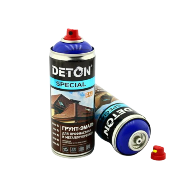 Deton RAL 5002 DETON SPECIAL - 金属瓷砖瓷釉底漆 - 群青蓝 - 气雾剂，520 毫升 DTN-A07332 图片 – 圣彼得堡 | carpaint.kz
