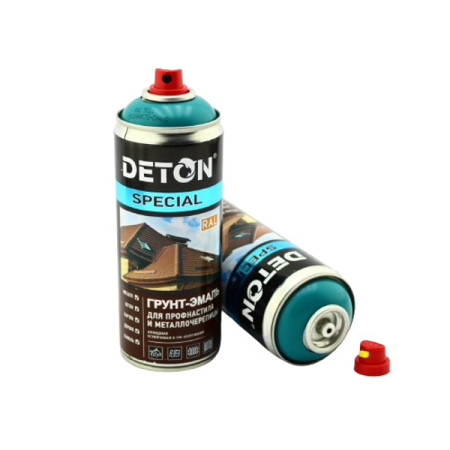 Deton RAL 5021 DETON SPECIAL - 金属瓷砖瓷釉底漆 - 水蓝色 - 气雾剂，520 毫升 DTN-A07362 图片 – 圣彼得堡 | carpaint.kz