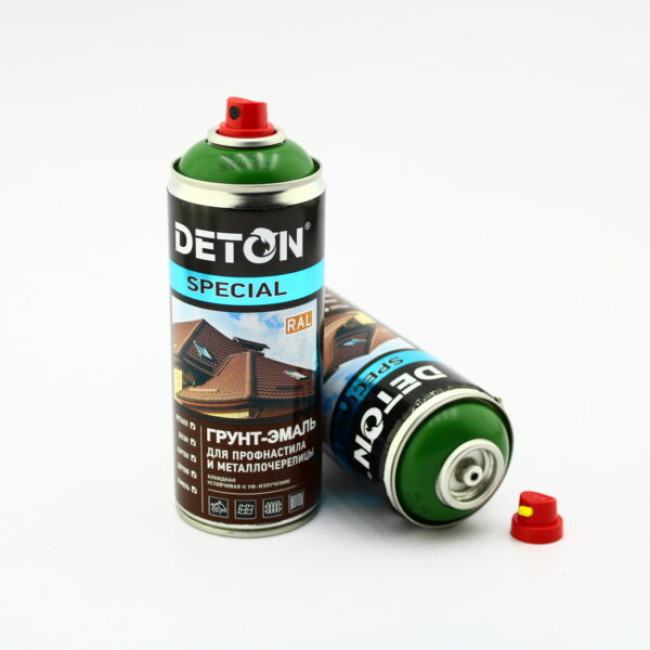 Deton RAL 6002 DETON SPECIAL - 金属瓷砖底釉 - 绿片 - 气雾剂，520 毫升 DTN-A07363 图片 – 圣彼得堡 | carpaint.kz
