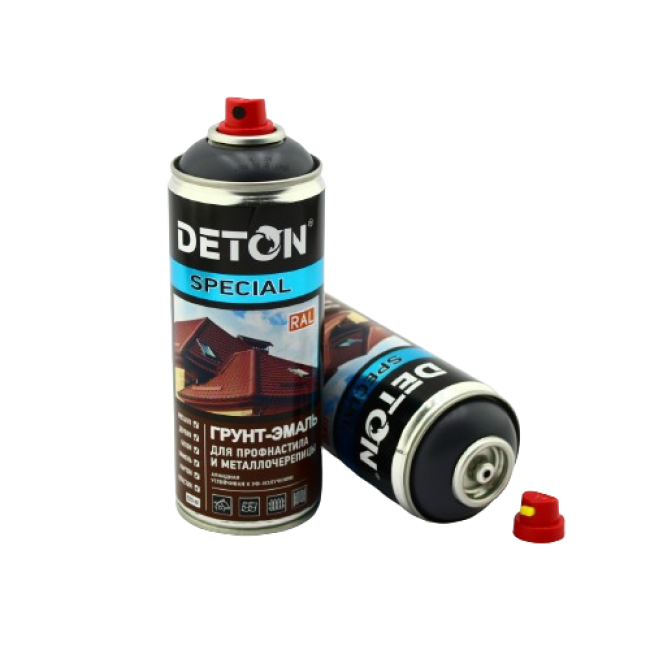 Deton RAL 7024 DETON SPECIAL - 金属瓷砖瓷漆底漆 - 石墨灰 - 气雾剂，520 毫升 DTN-A07288 图片 – 圣彼得堡 | carpaint.kz