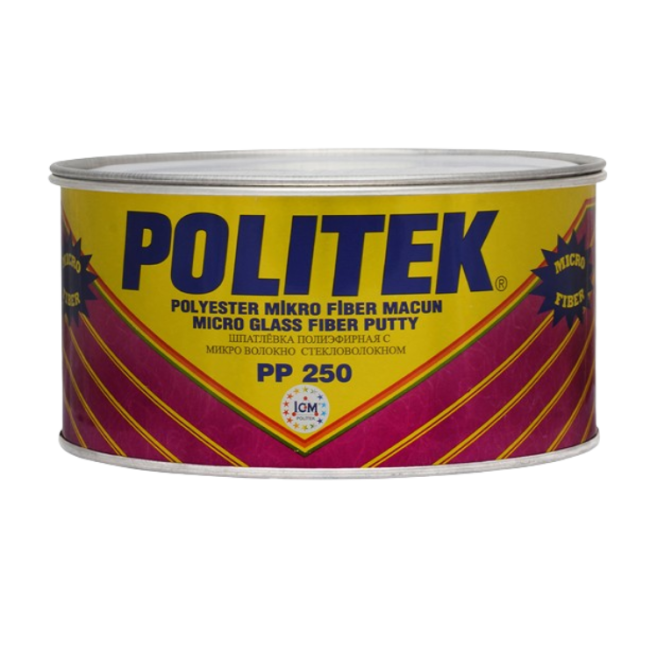 POLITEK Micro-Glass-Fiber 2700г шыны талшықты полиэфирлі замазка. PP 250-2700 – Санкт-Петербургте сатып алу | Politek | carpaint.kz