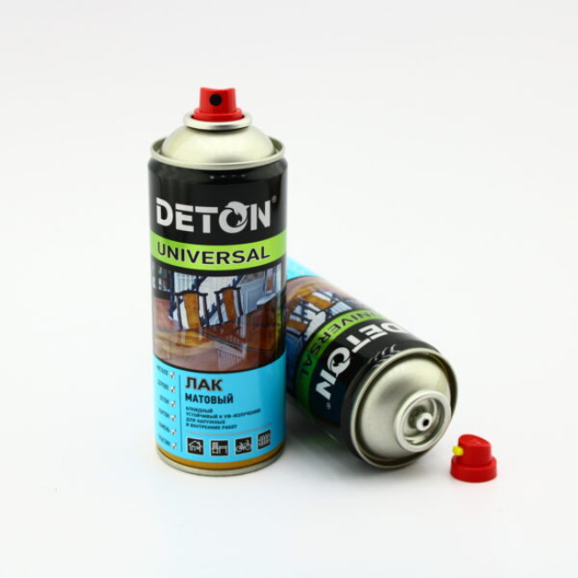 S9029 Лак Матовый универсальный алкидный аэрозольный, 520 мл «Детон/Deton Universal» DTN-A07569 – купить в Санкт-Петербурге | Deton Universal | carpaint.kz