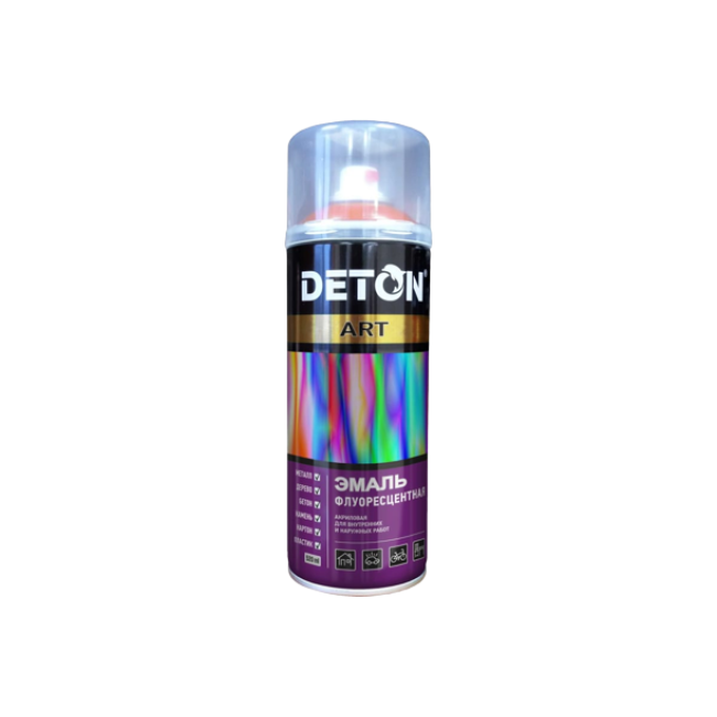 Эмаль флуоресцентная DETON ART оранжевая, аэрозоль 520 мл DTN-A70716 – купить в Санкт-Петербурге | Deton | carpaint.kz