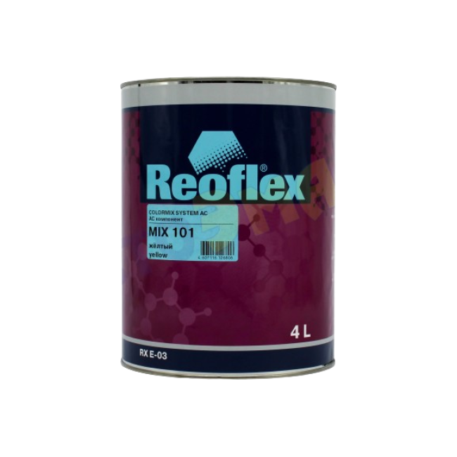 Reoflex 101 MIX Acrylic enamel 4+1, Yellow, 3.5l RX E-03-101-3500 – buy in Saint Petersburg | carpaint.kz