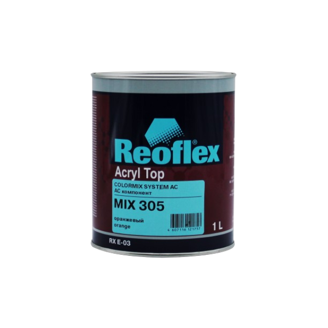 305 MIX Акриловая эмаль 4+1, Оранжевая, 1л RX E-03-305-1000 – купить в Санкт-Петербурге | Reoflex | carpaint.kz