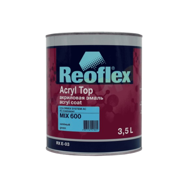 Reoflex 600 MIX Acrylic enamel 4+1, Green, 3.5l RX E-03-600-3500 – buy in Saint Petersburg | carpaint.kz