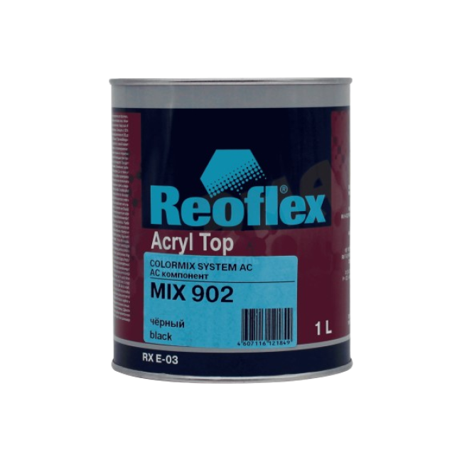 Reoflex 902 MIX 丙烯酸珐琅 4+1，黑色，1l RX E-03-902-1000 图片 – 圣彼得堡 | carpaint.kz