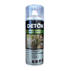 Грунт акриловый DETON UNIVERSAL - Серый, быстросохнущий, аэрозоль 520 мл