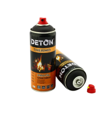 DETON THERMO - 耐热瓷釉 - 黑色 - 气雾剂，520 毫升