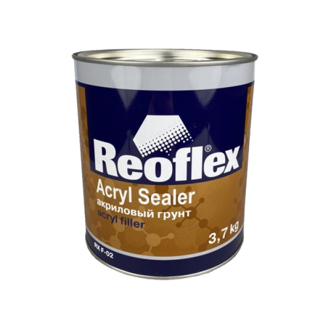 Reoflex 1К Грунт  Акриловый, Черный, 3.7 кг RX F-02-3700-B – купить в Санкт-Петербурге | Reoflex | carpaint.kz