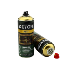 DETON ART - 金属珐琅 - 金铬 - 气雾剂，520 毫升