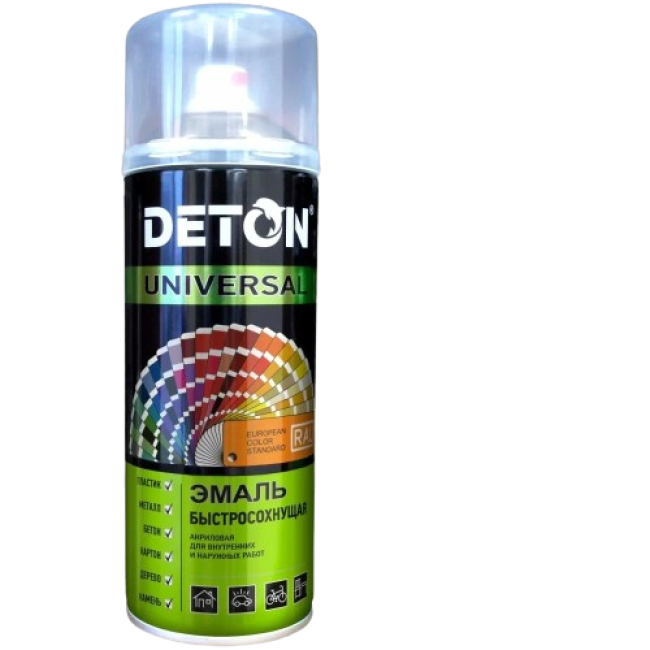 Deton RAL 8017 DETON UNIVERSAL - 醇酸瓷釉 - 棕色，防风雨，气雾剂，520 毫升 DTN-A70137 图片 – 圣彼得堡 | carpaint.kz