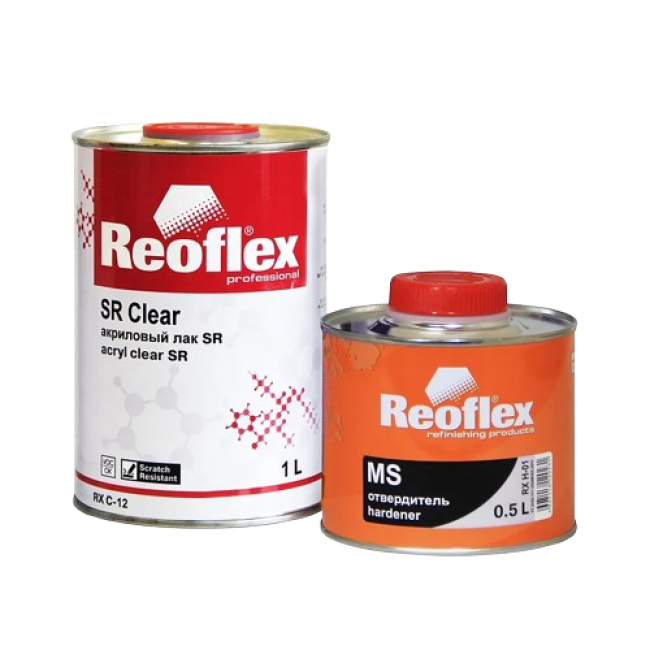 Reoflex Reoflex Varnish SR Acrylic + Hardener MS, 1l + 0.5l RX C-12-1000 + RX H-01-500 – buy in Saint Petersburg | carpaint.kz