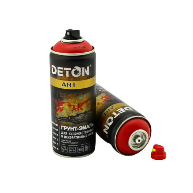 Грунт-эмаль для художественных и декоративных работ DETON ART, Madrid red, аэрозоль 520 мл DTN-A07695 – купить в Санкт-Петербурге | Deton | carpaint.kz
