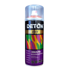 Эмаль флуоресцентная DETON ART розовая, аэрозоль 520 мл