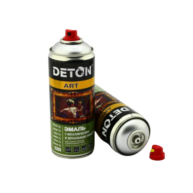 DETON ART - Металл эмаль - Күміс - Аэрозоль, 520 мл DTN-A70820 – Санкт-Петербургте сатып алу | Deton | carpaint.kz