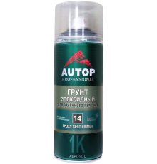 AUTOP №14 - Грунт эпоксидный для точечного ремонта - Светло-серый - Аэрозоль, 520 мл