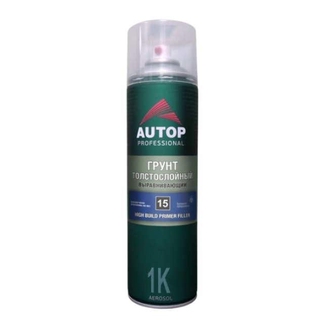 AUTOP №15 - Грунт толстослойный - Серый - Аэрозоль, 650 мл АТР-А07286 – купить в Санкт-Петербурге | Autop | carpaint.kz