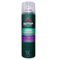 AUTOP №18 - Эмаль акриловая - Черная глянцевая - Аэрозоль, 650 мл