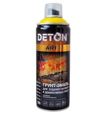 DETON ART - Грунт-эмаль - Желтая - Аэрозоль, 520 мл