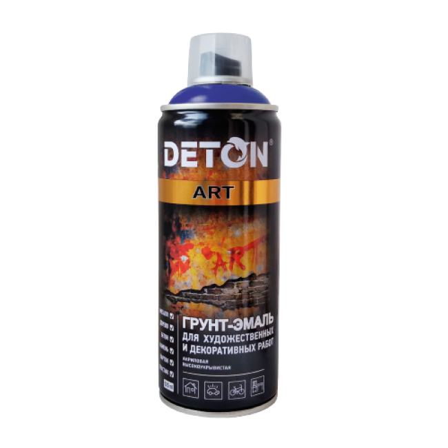 DETON ART - Грунт-эмаль - Темно-синяя - Аэрозоль, 520 мл DTN-A70678 – купить в Санкт-Петербурге | Deton | carpaint.kz