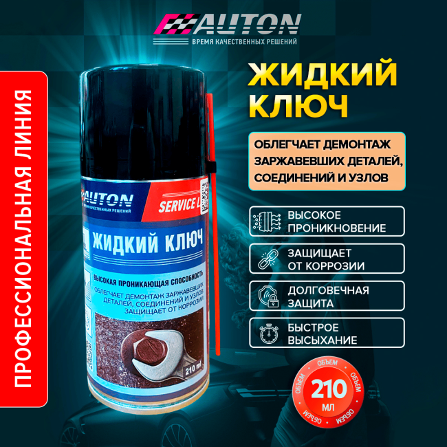Auton AUTON 服务系列 – 液体钥匙，气雾剂 210 毫升 LK-210A 图片 – 圣彼得堡 | carpaint.kz