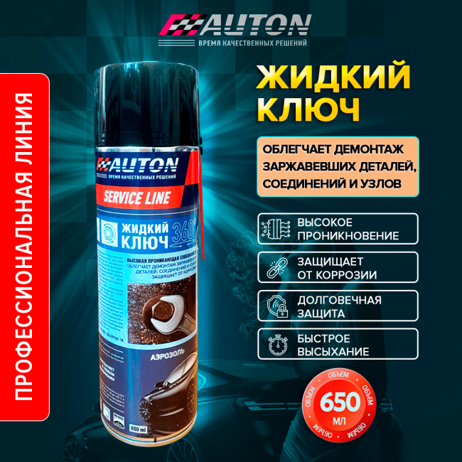 Auton AUTON 服务系列 – 液体钥匙，气雾剂 650 毫升 LK-650A 图片 – 圣彼得堡 | carpaint.kz